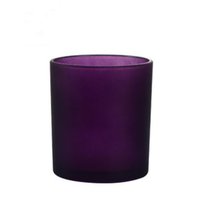香薰蠟燭玻璃杯 牛津款 200ml 磨砂紫 不連蓋