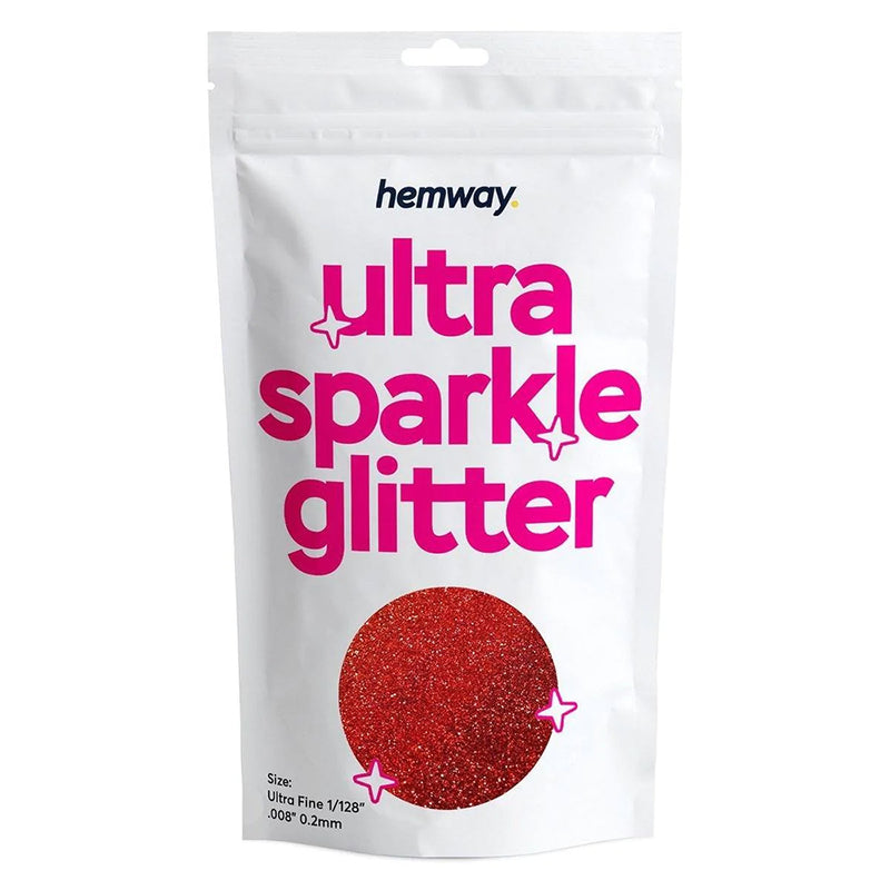 英國妝品級 Hemway 極細 0.2mm 超閃多用途閃粉 (全息效果紅色) Ultra Sparkle Glitter