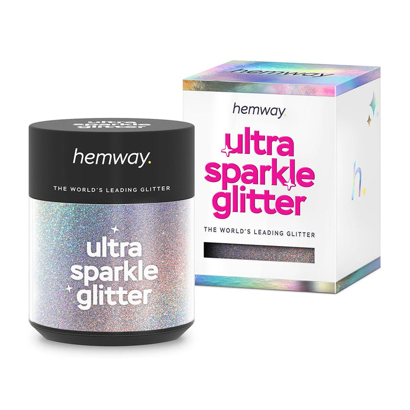 英國妝品級 Hemway 極細 0.2mm 超閃多用途閃粉 (全息效果銀色) Ultra Sparkle Glitter