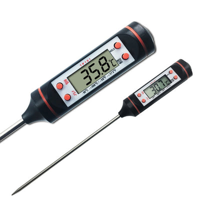 食品級探針式數顯電子溫度計 探溫筆 24cm