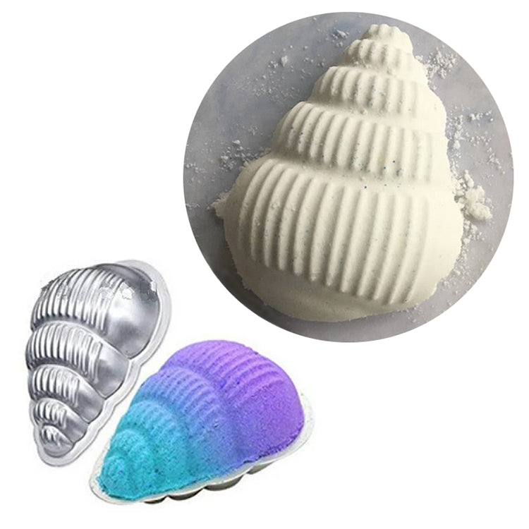 沐浴氣泡彈 DIY 泡泡浴鹽 海螺形 易用鋁製模具