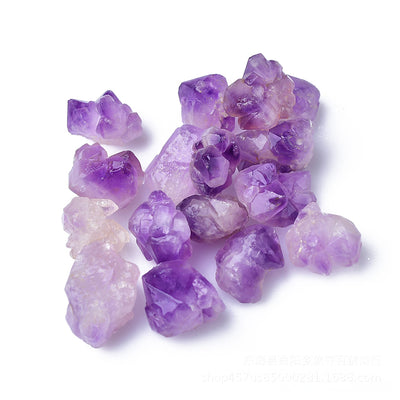 天然紫晶花原石 精油擴香石 2~3cm Amethyst Quartz