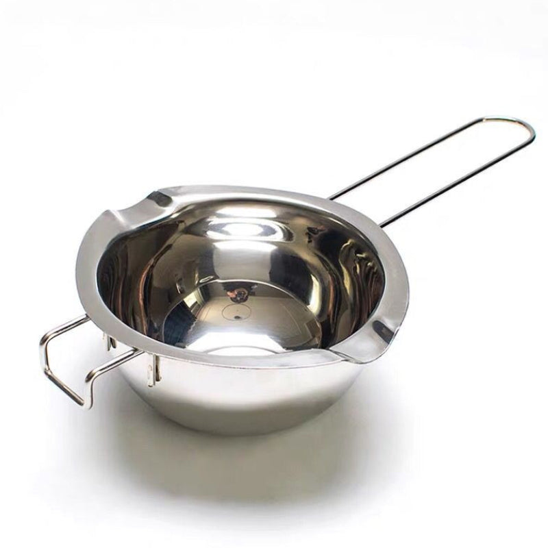 正304不銹鋼食品級加熱融化鍋 DIY蠟燭化蠟鍋 400ml 帶柄內鍋