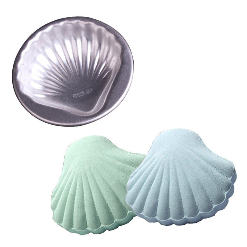沐浴氣泡彈 DIY 泡泡浴鹽 貝殼形 易用鋁製模具