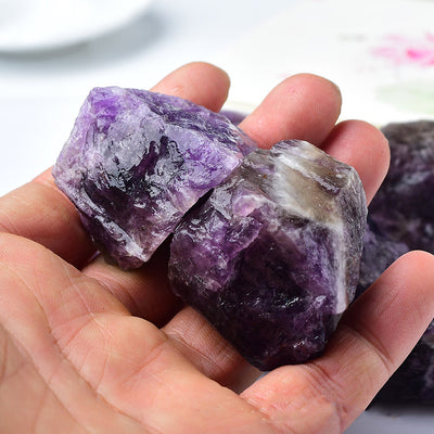 天然深紫晶原石 精油擴香石 3~5cm Amethyst Quartz
