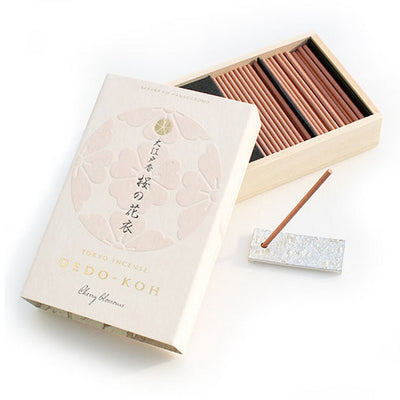 日本大江戶香 OEDO-KOH 櫻之花衣 香薰線香 60支 附香立 傳統日本工藝
