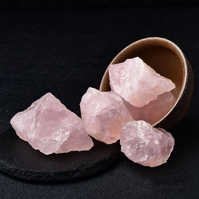 天然粉水晶原石 精油擴香石 3~5cm Rose Quartz